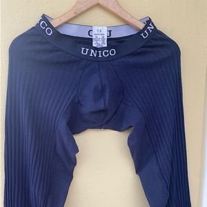 Mundo Unico Men's Long John-Navyblue